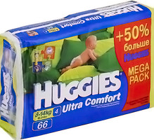Фото Huggies Ultra Comfort 4 (66 шт)