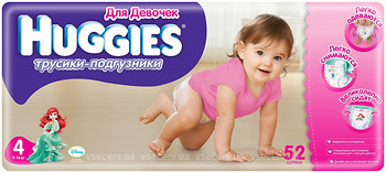 Фото Huggies Трусики-подгузники для девочек 4 (52 шт)