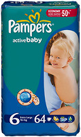 Фото Pampers Active Baby Extra Large 6 (64 шт)