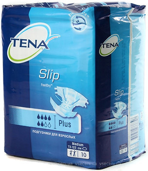 Фото Tena Підгузки для дорослих Slip Plus Medium (73-122 см) 10 шт