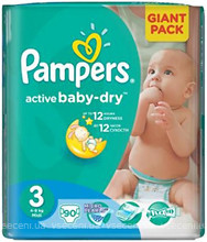 Фото Pampers Active Baby-Dry Midi 3 (90 шт)