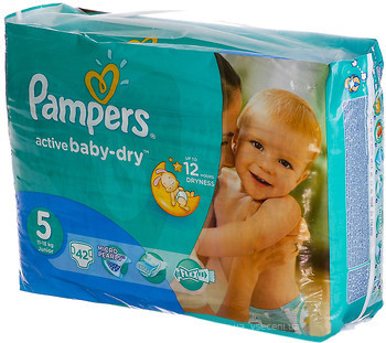 Фото Pampers Active Baby-Dry Junior 5 (42 шт)