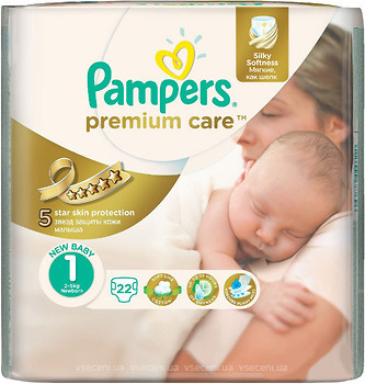 Фото Pampers Premium Care Newborn 1 (22 шт)