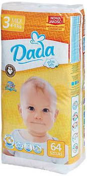Фото Dada Extra Soft Midi 3 (4-9 кг) 64 шт