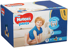 Фото Huggies Pants 4 для мальчиков (72 шт)