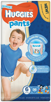 Фото Huggies Pants 6 для хлопчиків (36 шт)