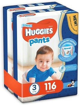 Фото Huggies Pants 3 для хлопчиків (116 шт)