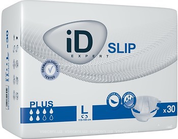 Фото iD Expert Підгузки для дорослих Slip Plus L (115-155 см) 30 шт