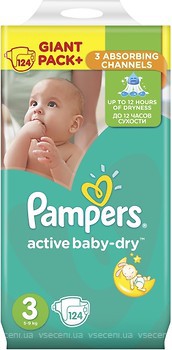 Фото Pampers Active Baby-Dry Midi 3 (124 шт)
