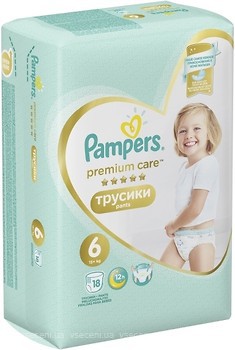 Фото Pampers Pants Premium Care Extra Large 6 (18 шт)