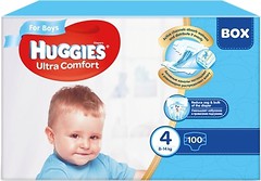 Фото Huggies Ultra Comfort 4 для хлопчиків (100 шт)