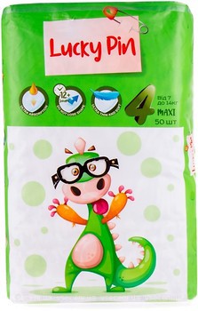 Фото LuckyPin Maxi 4 (7-14 кг) 50 шт