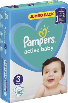 Фото Pampers Active Baby Midi 3 (82 шт)