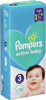 Фото Pampers Active Baby Midi 3 (58 шт)