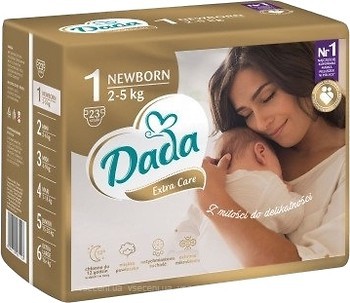 Фото Dada Extra Care Newborn 1 (2-5 кг) 23 шт