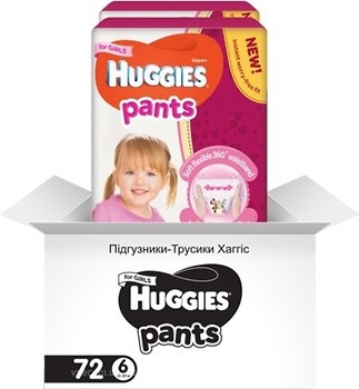 Фото Huggies Pants 6 для девочек (72 шт)