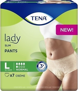 Фото Tena Підгузки-труси для дорослих Lady Slim Pants Normal Large (95-125 см) 7 шт