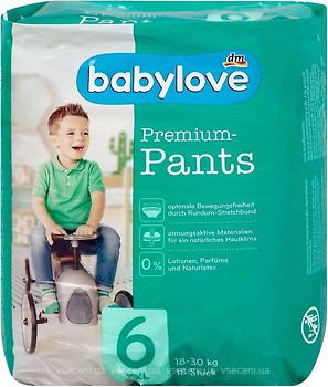 Фото Babylove Pants Premium 6 (18-30 кг) 18 шт