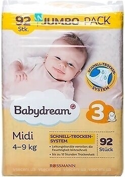 Фото Babydream Midi 3 (92 шт)