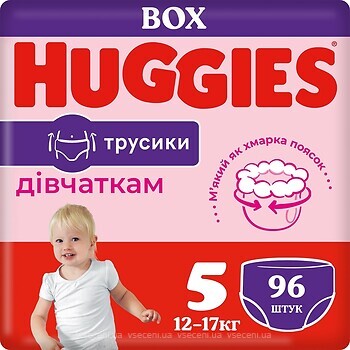 Фото Huggies Pants 5 для девочек (96 шт)