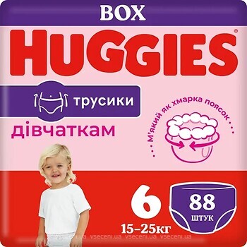 Фото Huggies Pants 6 для девочек (88 шт)