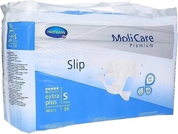 Фото MoliCare Підгузки для дорослих Premium Slip Extra Plus S (60-90 см) 30 шт