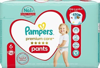 Фото Pampers Pants Premium Care Extra Large 6 (42 шт)
