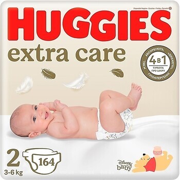 Фото Huggies Extra Care 2 (164 шт)