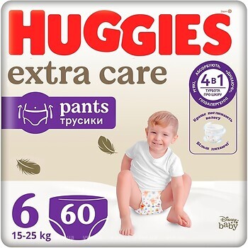 Фото Huggies Extra Care Pants 6 (60 шт)