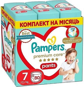 Фото Pampers Pants Premium Care 7 (80 шт)