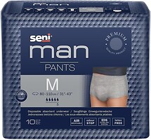 Фото Seni Подгузники-трусы для взрослых Man Pants Medium (80-110 см) 10 шт