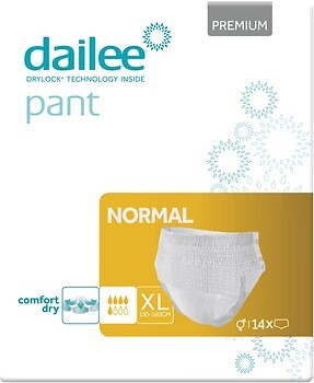 Фото Dailee Підгузки-труси для дорослих Pant Premium Normal Extra Large (130-160 см) 14 шт