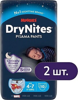 Фото Huggies DryNites 17-30 для хлопчиків (20 шт)