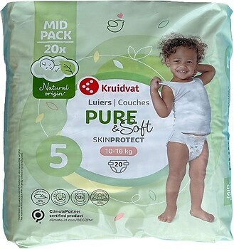 Фото Kruidvat Pure & Soft Junior 5 (10-16 кг) 20 шт