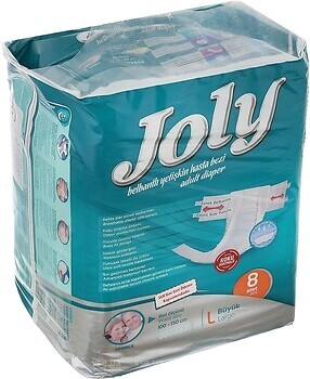 Фото Joly Підгузки для дорослих 3 Large (100-150 см) 8 шт