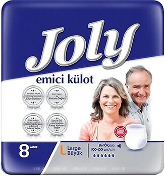 Фото Joly Підгузки-трусики для дорослих 3 Large (100-150 см) 8 шт