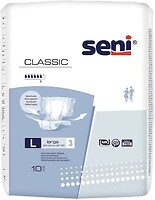 Фото Seni Підгузки для дорослих Classic Large (100-150 см) 10 шт