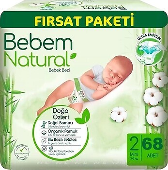 Фото Bebem Natural Mini 2 (68 шт)