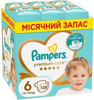 Фото Pampers Premium Care Extra Large 6 (128 шт)