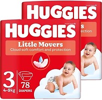 Фото Huggies Little Movers 3 (4-9 кг) 2x 78 шт