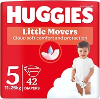 Фото Huggies Little Movers 5 (11-25 кг) 42 шт