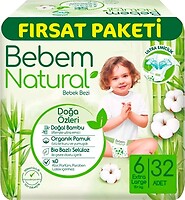 Фото Bebem Natural 6 (15+ кг) 32 шт