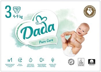Фото Dada Pure Care 3 (4-9 кг) 40 шт