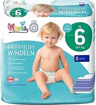 Фото Mamia Premium 6 XL (14+ кг) 32 шт