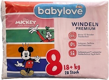 Фото Babylove Premium 8 (18+ кг) 28 шт