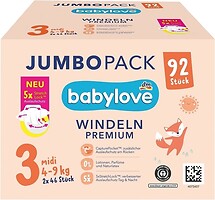 Фото Babylove Premium 3 (4-9 кг) 92 шт