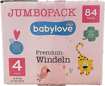 Фото Babylove Premium 4 (8-14 кг) 84 шт