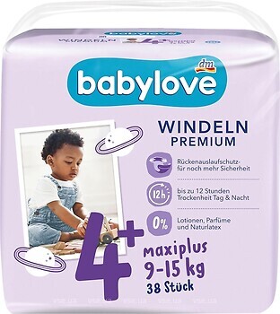 Фото Babylove Premium 4+ (9-15 кг) 38 шт