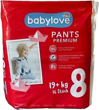 Фото Babylove Pants Premium 8 (19+ кг) 16 шт