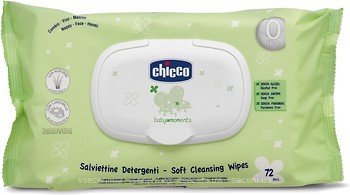 Фото Chicco Влажные салфетки детские Baby Moments мягкие 72 шт (02738.10)